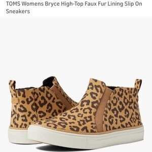 TOMS Women's Leopard Print High-Top Sneakers